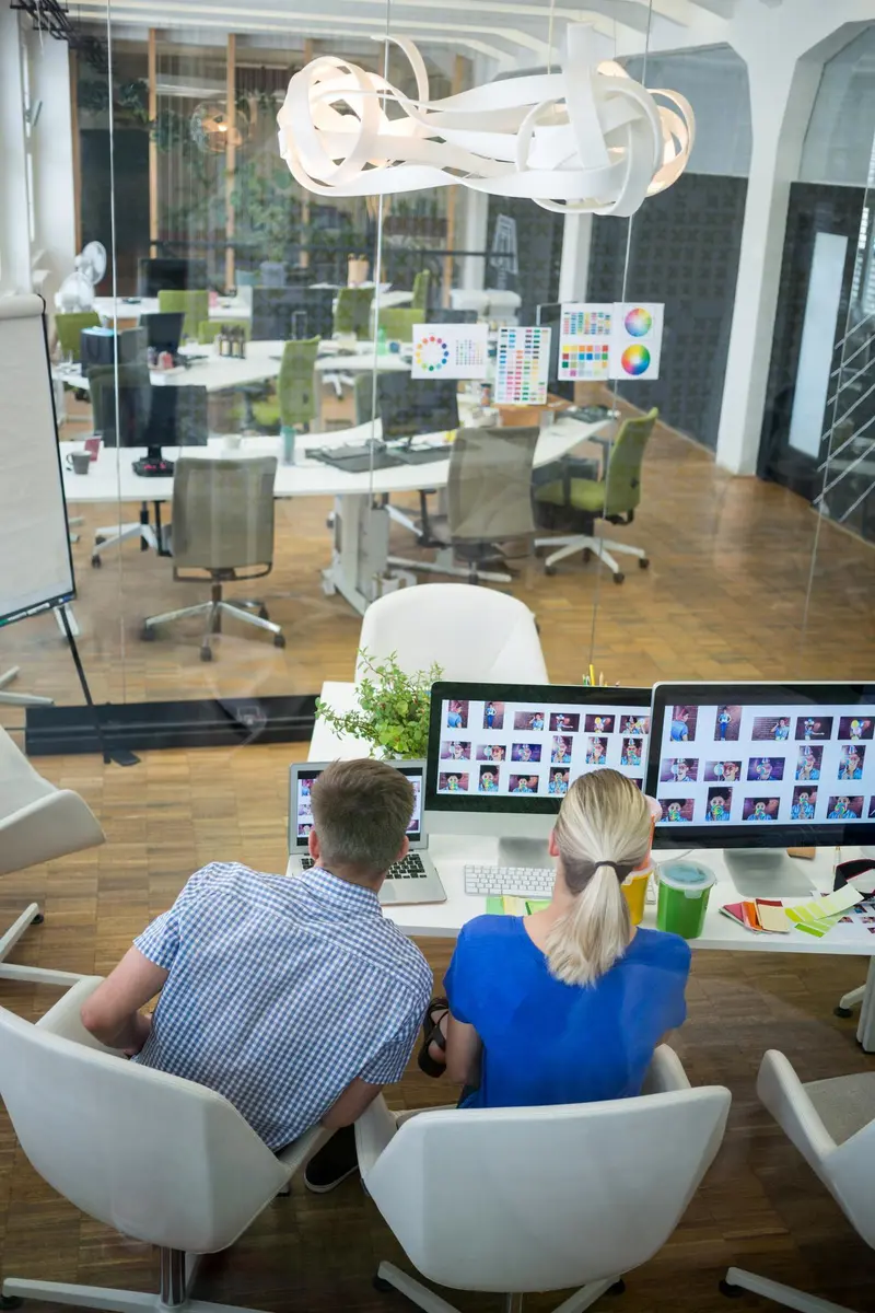 Modern office workspace
