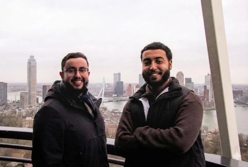Mohamed Tourich en Malek van ICT Productions in Rotterdam